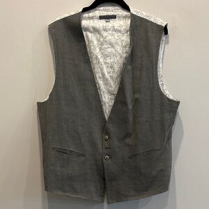 John Varvatos Gray Floral Fabric